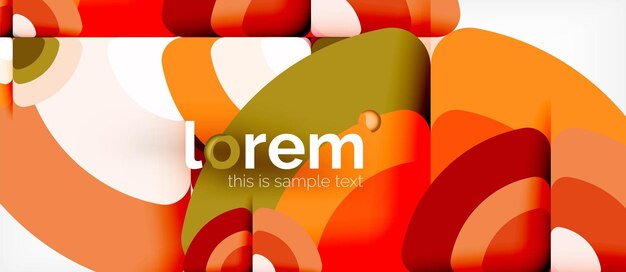Los círculos y triángulos diseñan un fondo abstracto