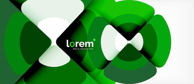Los círculos y triángulos diseñan un fondo abstracto
