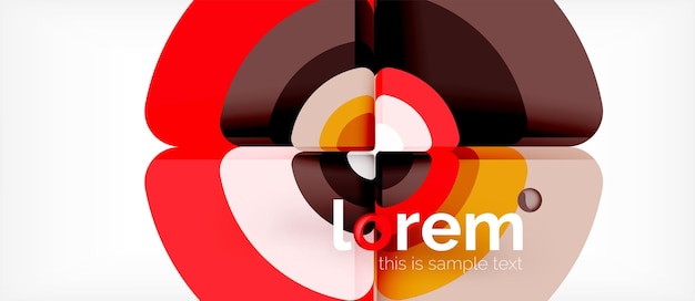 Los círculos y triángulos diseñan un fondo abstracto