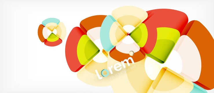 Vector círculos y triángulos fondo abstracto geométrico plantilla de diseño abstracto de moda para presentación de negocios o tecnología o papel tapiz de portada de folleto web