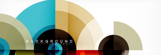 Los círculos y triángulos geométricos mínimos, el fondo abstracto, el techno, la plantilla de póster de diseño moderno.