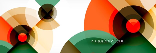 Los círculos y triángulos geométricos mínimos, el fondo abstracto, el techno, la plantilla de póster de diseño moderno.