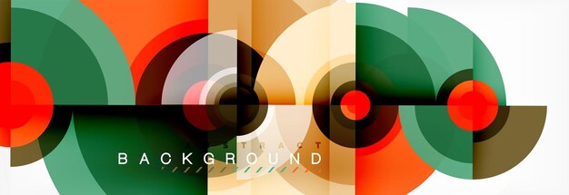 Los círculos y triángulos geométricos mínimos, el fondo abstracto, el techno, la plantilla de póster de diseño moderno.
