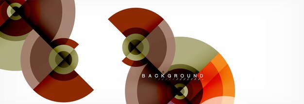 Los círculos y triángulos geométricos mínimos, el fondo abstracto, el techno, la plantilla de póster de diseño moderno.