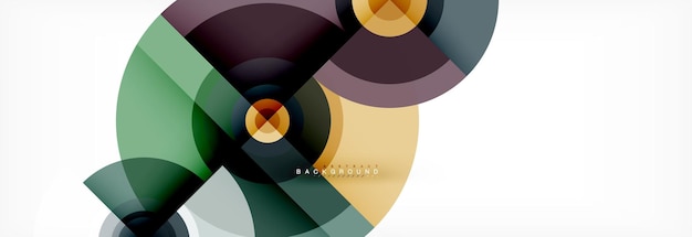 Los círculos y triángulos geométricos mínimos, el fondo abstracto, el techno, la plantilla de póster de diseño moderno.