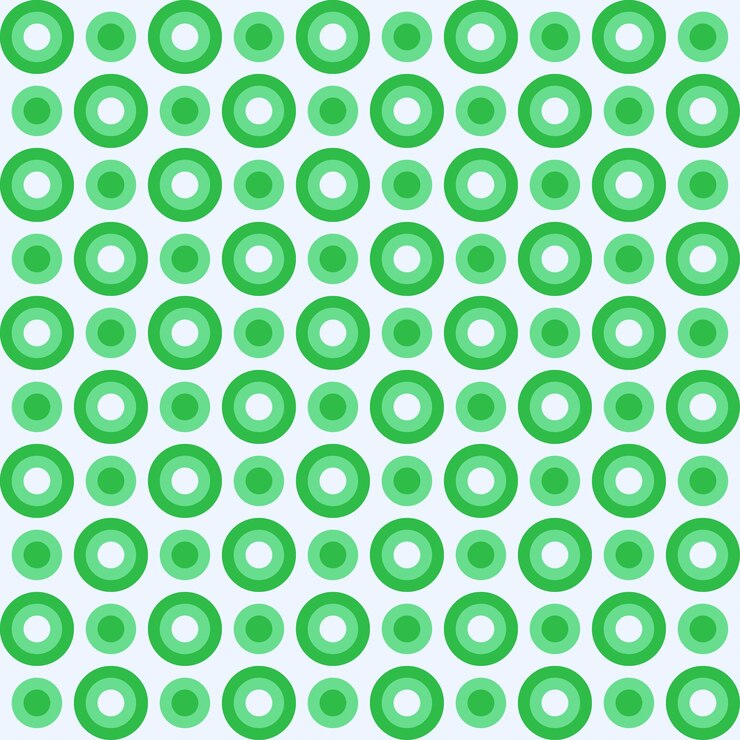 Vector círculos verdes patrón geométrico formas modernas fondo