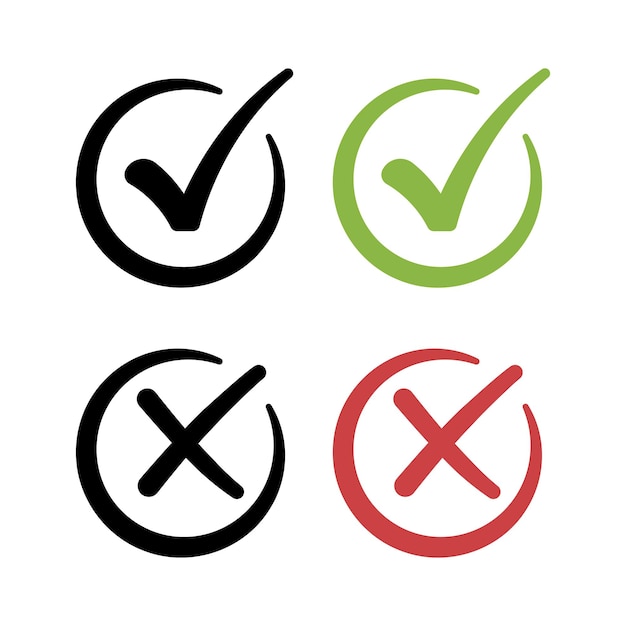 Círculos de verificación y cruces