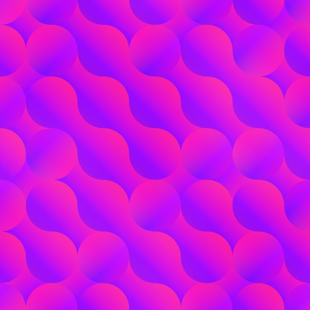 Círculos vibrantes abstractos con textura sin costuras