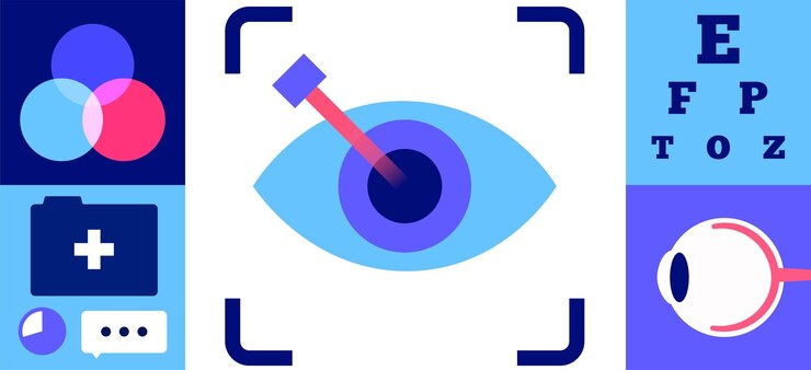 Vector cirugía ocular con láser