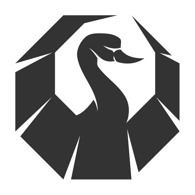 Cisne logo animal Icono Ilustración Marca Identidad