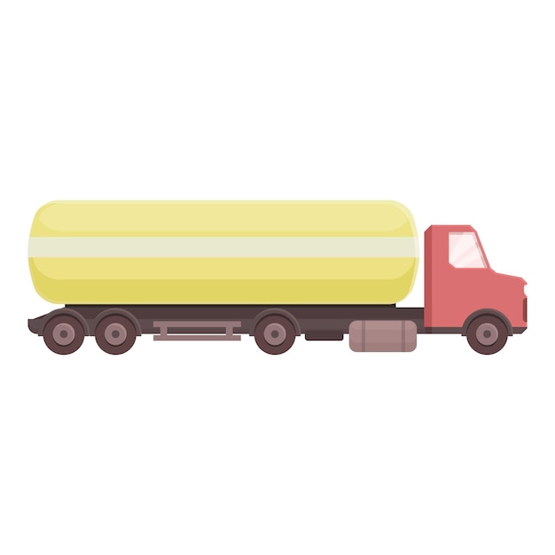 Cisterna transporte icono dibujos animados vector camión tanque cisterna aceite