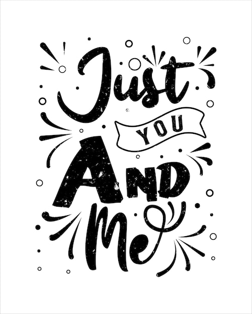 Cita de amor diseño de letras hechas a mano diseño de letras del día de San Valentín diseño de letras hechas a mano