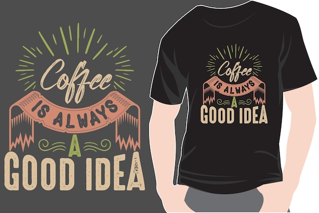 Cita de café tipografía moderna ilustración de moda diseño de camiseta para impresión y mercadería