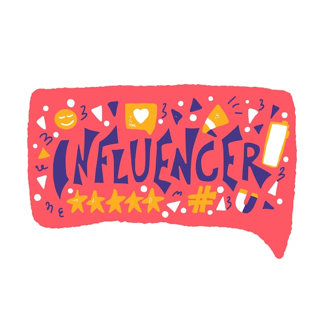 Cita de influencers Diseño de conceptos vectoriales