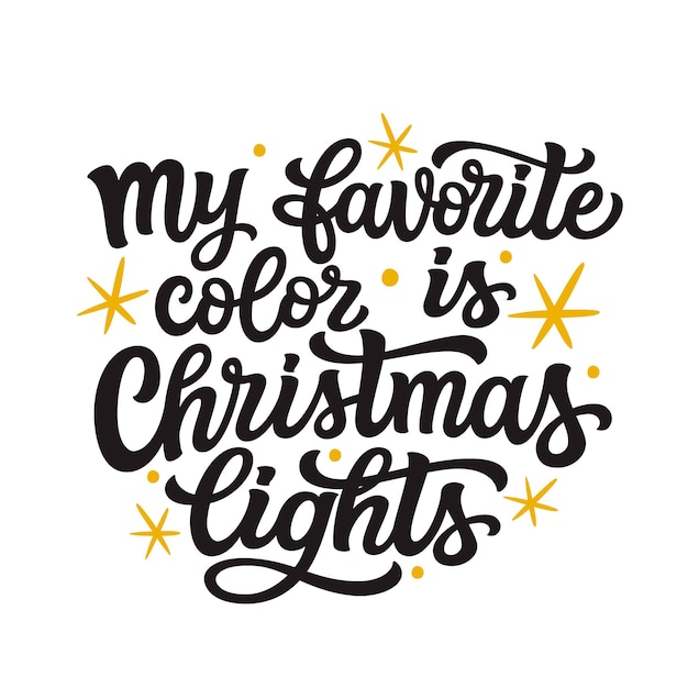 Vector cita de letras navideñas