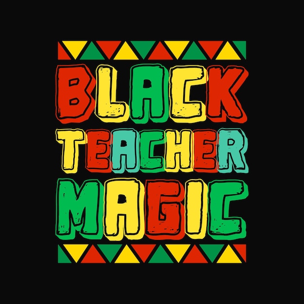 cita de letras de tipografía de magia de maestro negro