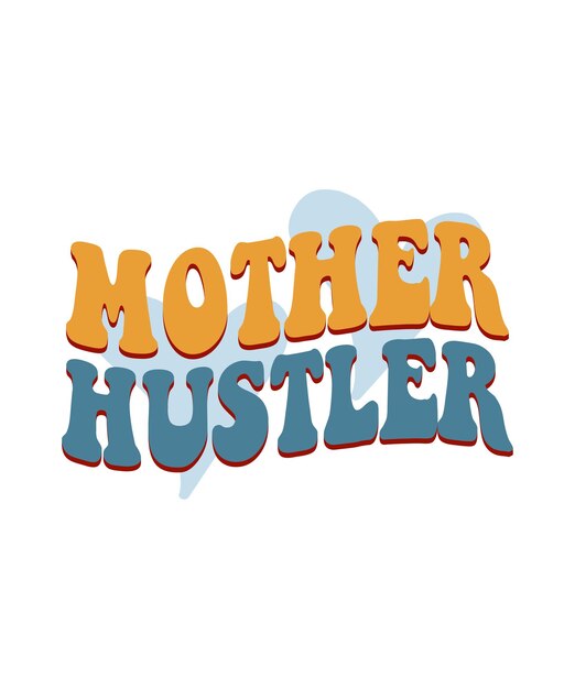 Cita de mamá retro Diseño SVG