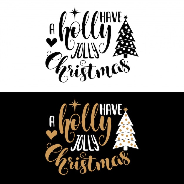 Cita de Navidad de letras a mano