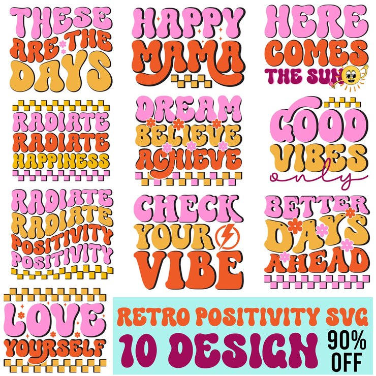 Vector cita positiva svg afirmación svg caro inspirador svg diciendo svg archivos png