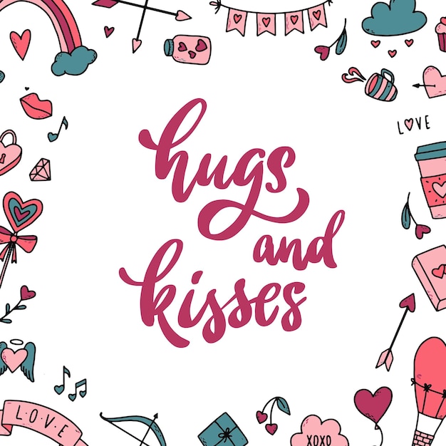 Cita romántica 'abrazos y besos'