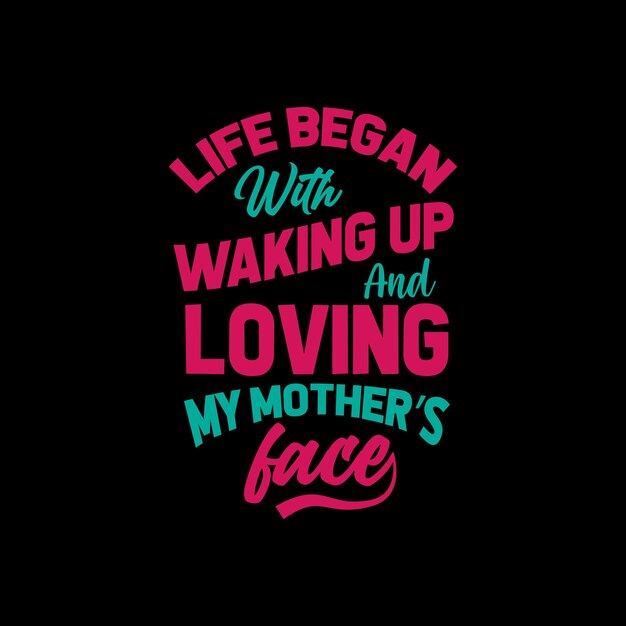 CITA DE TIPOGRAFÍA DE MAMÁ PARA EL DISEÑO DE CAMISETA DE PAPÁ