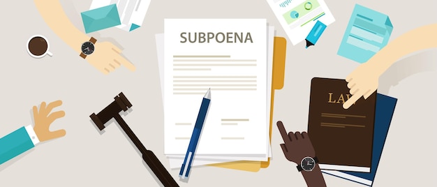 citación para ordenar a una persona que asista a un tribunal