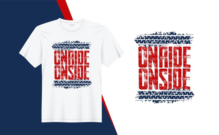 Citas de diseño de camisetas Onride onside para impresión de camisetas, moda de ropa, póster, tipografía