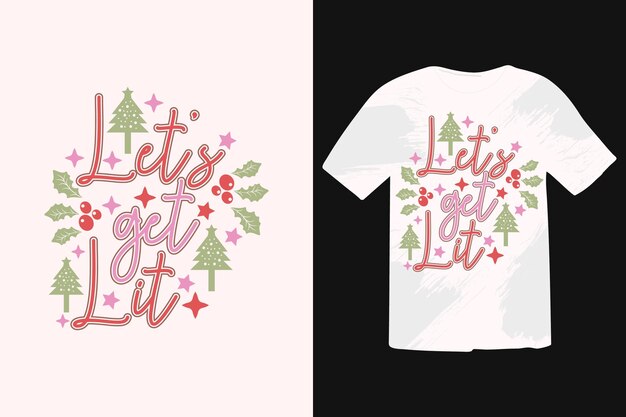 Citas divertidas de Navidad Diseño de camiseta Frases caligráficas para Navidad Buenas para la impresión de camiseta