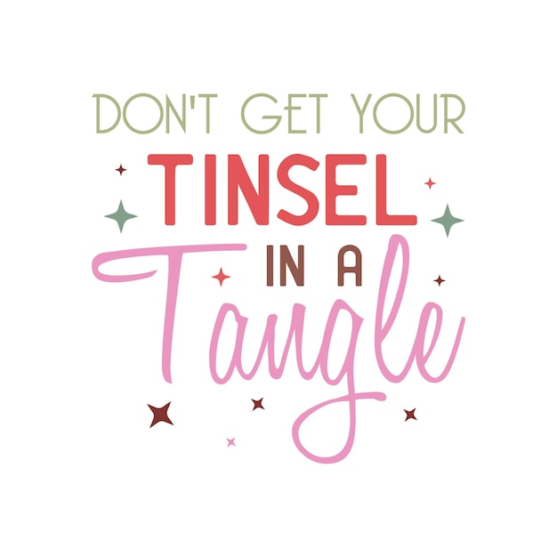 Citas divertidas de Navidad Diseño SVG