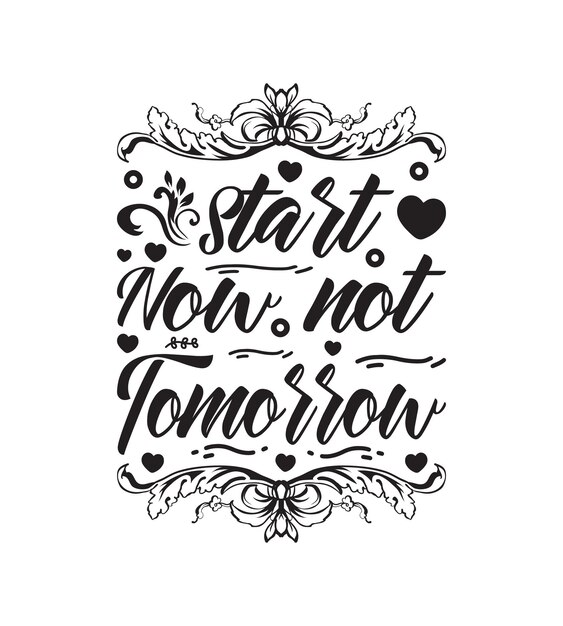 citas de eslogan de inspiración de estilo de caligrafía motivacional