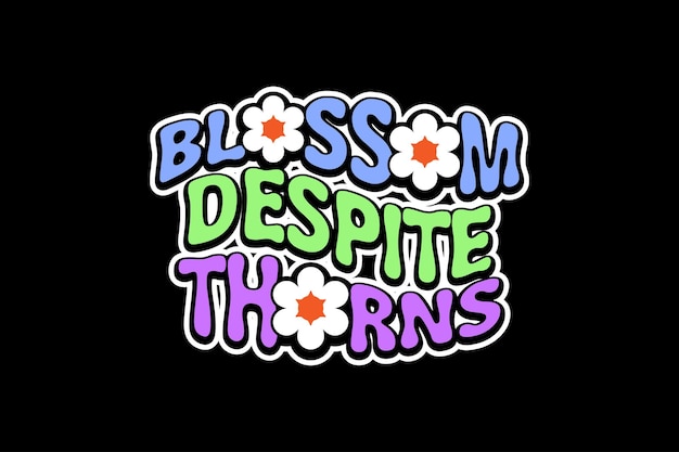 Citas estéticas pegatina tipografía motivacional streetwear plantillas de diseño gráfico