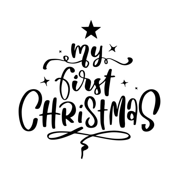 Citas y frases de letras navideñas para carteles, bolsas o diseños de camisetas imprimibles