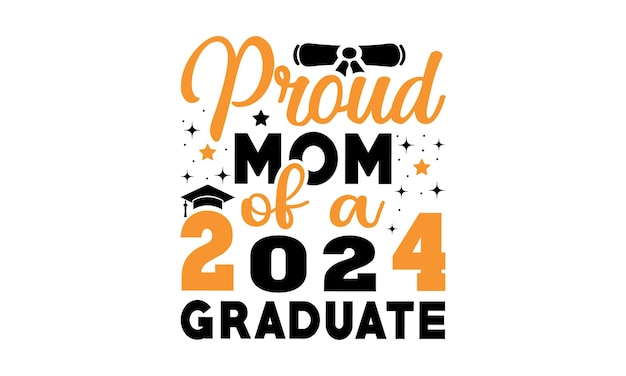 Citas de graduación Clase de 2024 Diseño de graduación Silhueta del paquete Graduación svgvectorSenior svg