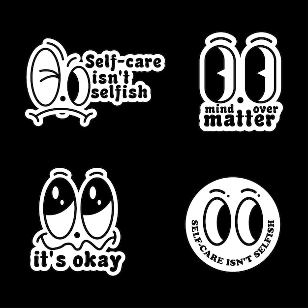 Citas inspiradoras estéticas tipografía eslogan pegatina camiseta gráfica estilo maravilloso vector