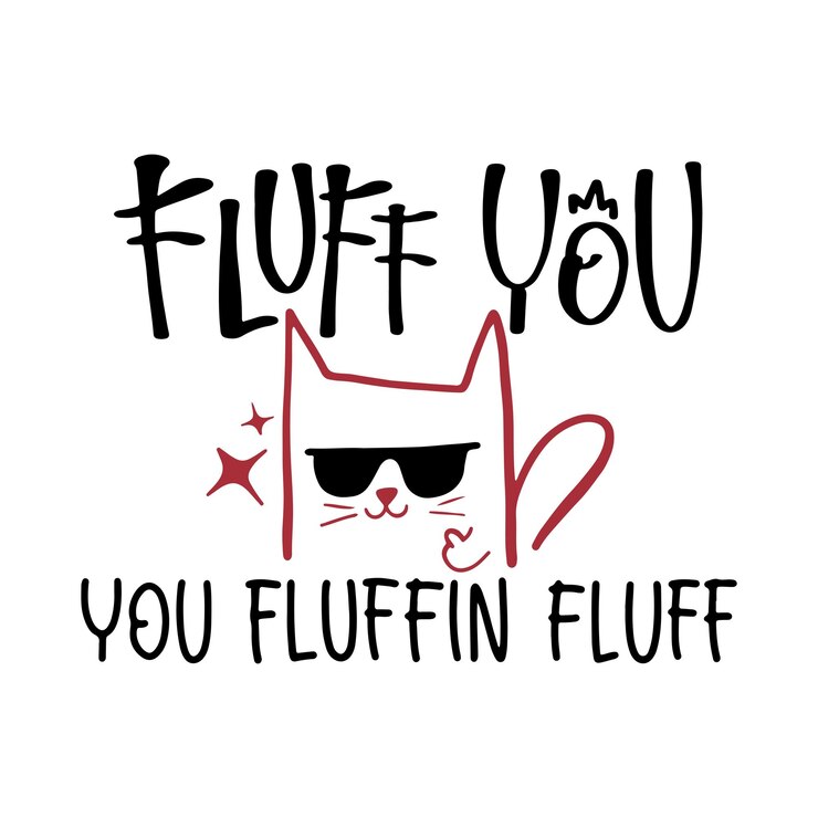 Vector citas de letras divertidas sobre gatos para imprimir en estilo dibujado a mano diseño de eslóganes de tipografía creativa