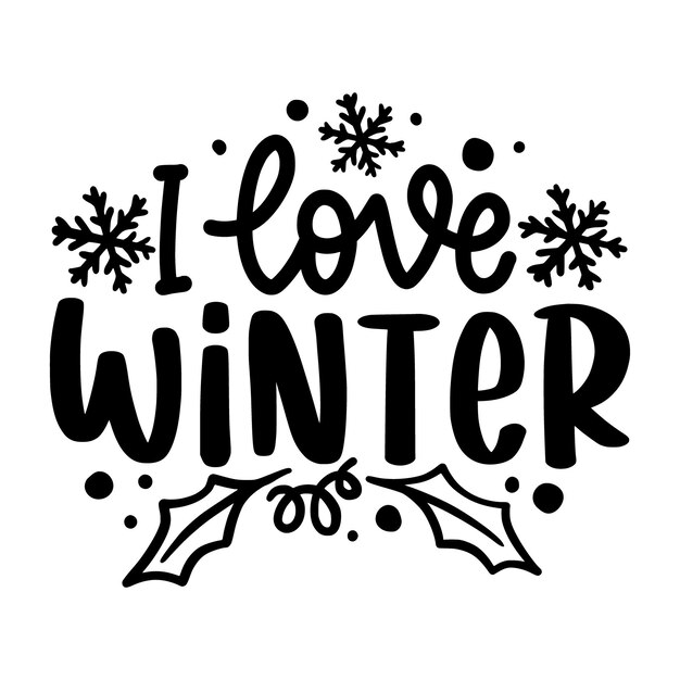 Citas de letras de invierno y navidad para carteles imprimibles tarjetas Tote bolsas tazas diseño de camiseta