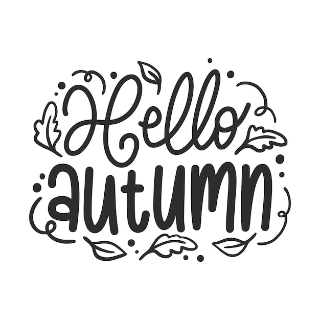 Citas de letras de otoño para carteles imprimibles, tarjetas y diseños de camisetas