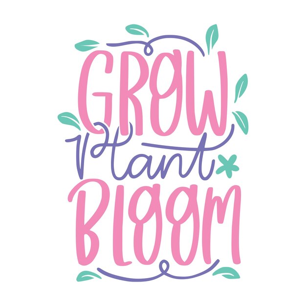 Citas de letras de primavera para carteles imprimibles, tarjetas, bolsas o diseños de camisetas