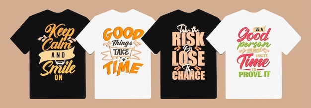 Citas de letras tipográficas motivacionales e inspiradoras eslogan para camisetas y mercancías