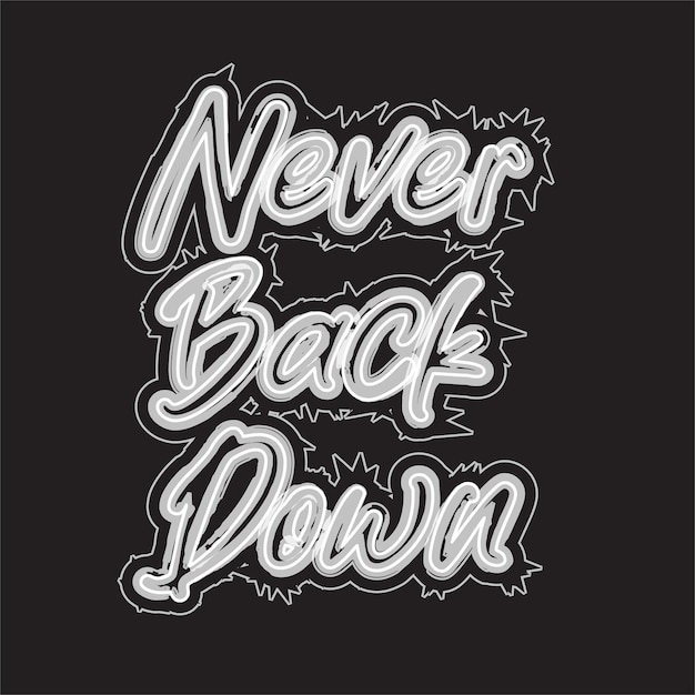 Citas motivacionales e inspiradoras letras efecto de texto tipografía diseño de camiseta oscura