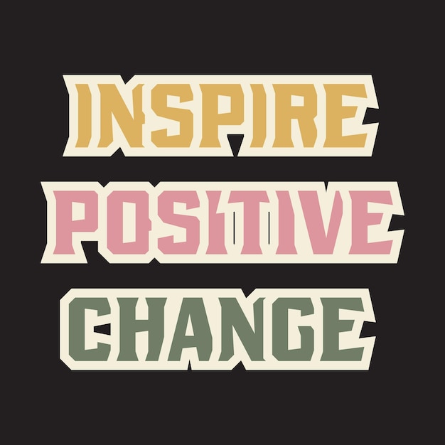 Citas motivacionales e inspiradoras letras efecto de texto tipografía diseño de camiseta oscura