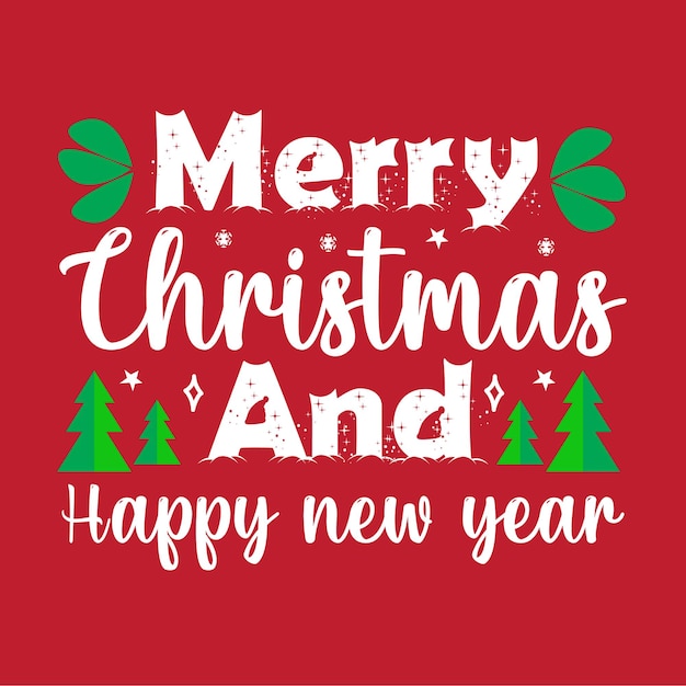 Citas de tipografía de feliz Navidad y próspero año nuevo