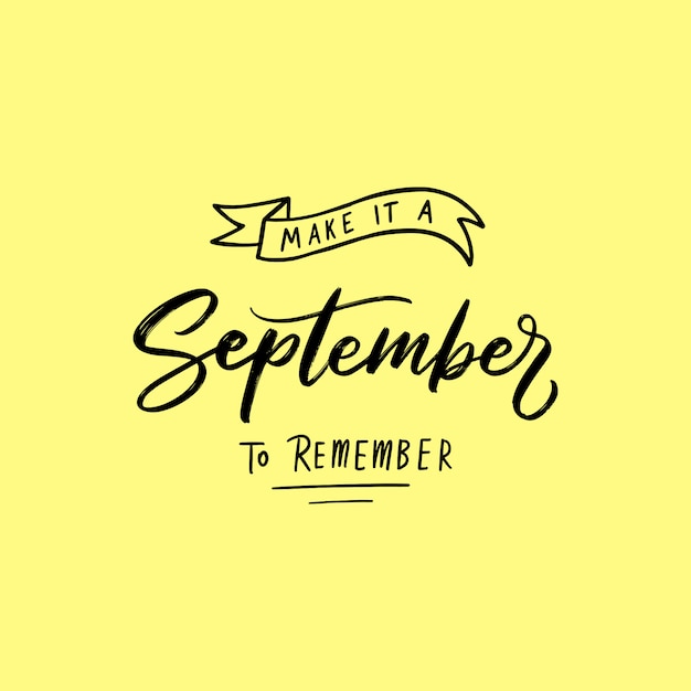 Citas de tipografía y letras de septiembre