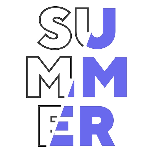Citas de verano nuevo diseño de camiseta de efecto de texto de stock de tipografía de verano