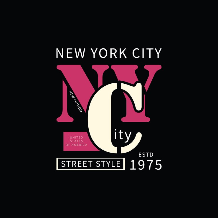 ciudad de nueva york brooklyn el bronx tipografía gráfica vector diseño de camiseta