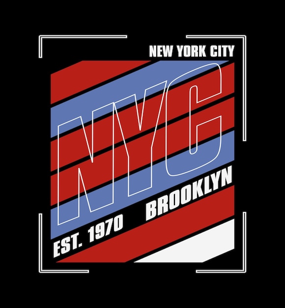 CIUDAD DE NUEVA YORK rojo azul diseño tipografía vector diseño texto ilustración cartel pancarta volante postal signo camiseta gráficos impresión etc.