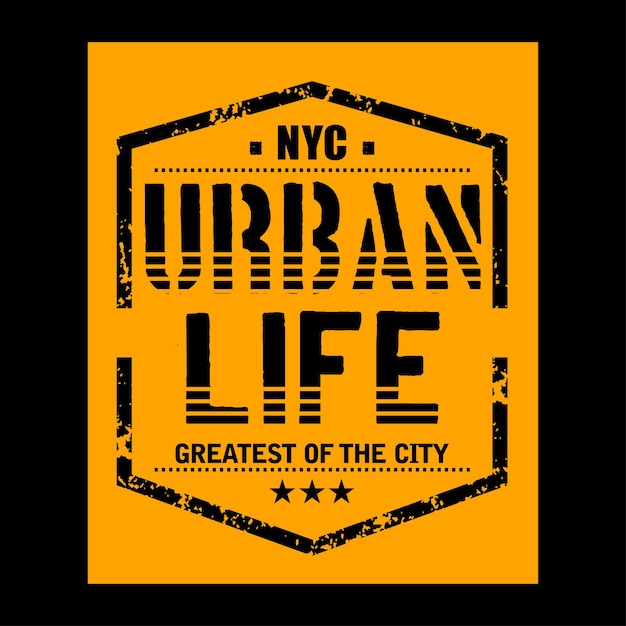 Vector ciudad urbana nueva york elegante camiseta y ropa cartel abstracto