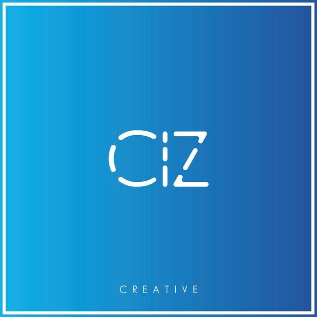 Vector ciz premium vector último diseño de logotipo diseño creativo de logotipo ilustración vectorial logotipo mínimo monograma