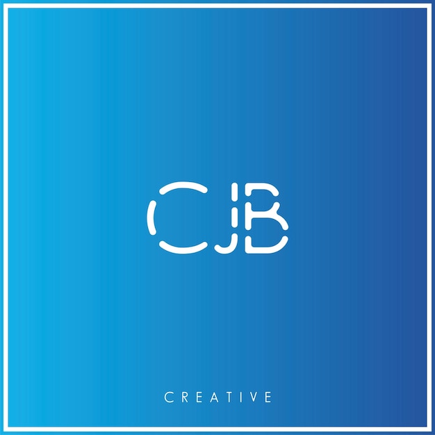 CJB Premium Vector último diseño de logotipo Diseño creativo de logotipo Ilustración vectorial Logotipo mínimo Monograma