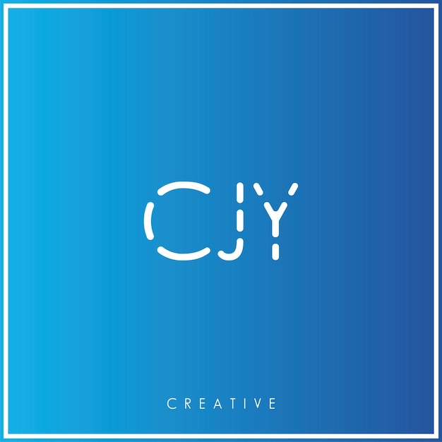 CJY Premium Vector último diseño de logotipo Diseño creativo de logotipo Ilustración vectorial Logotipo mínimo Monograma